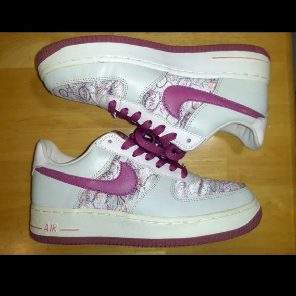 Air Force 1 LT Bone/Majesty/Powder White  Size 6Y Good Pre-loved Condition - Picture 3 of 8